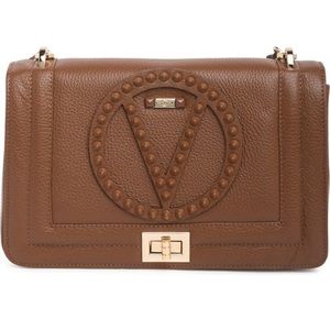 Valentino by Alice Rock Leather Shoulder Bag